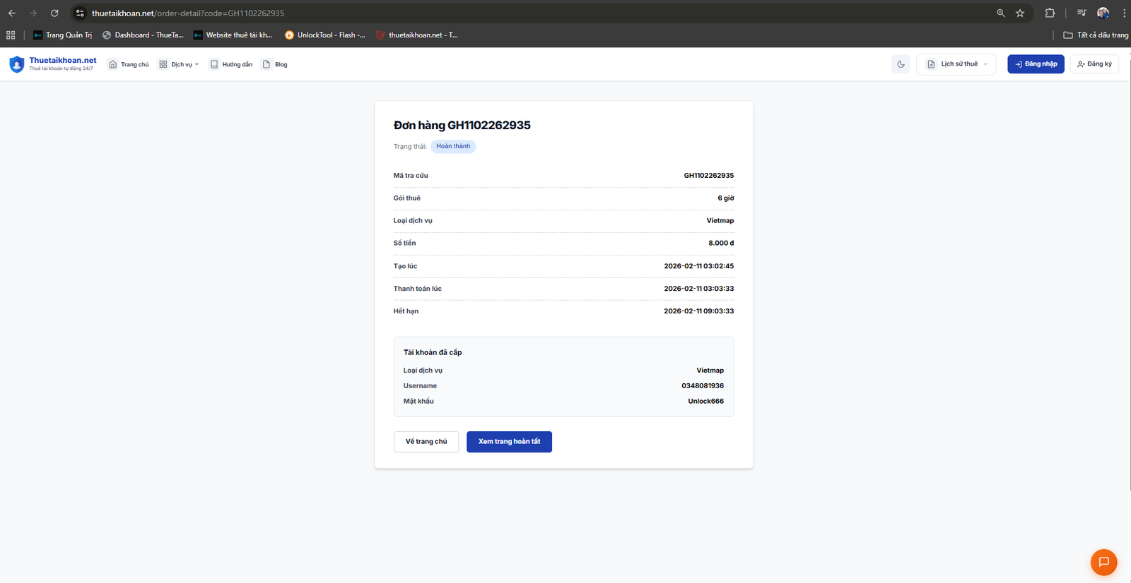 Nhận tài khoản GSM tool ngay sau thanh toán tại Thuetaikhoan.net
